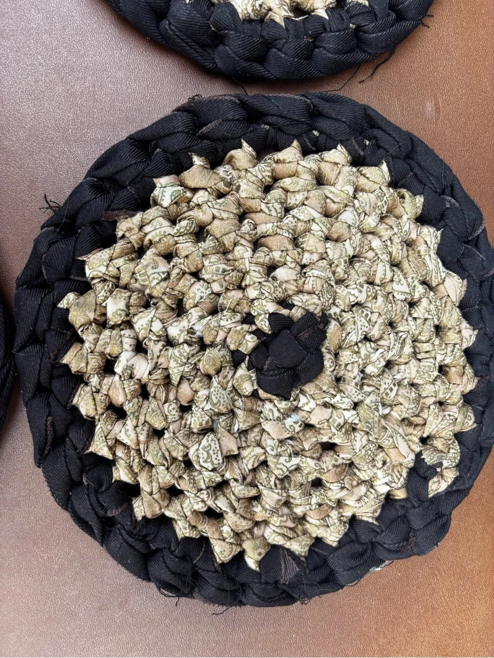 Set Of 9 Vintage Woven Braided Rug Trivets Hot Pads Granny Kitchen farmhouse